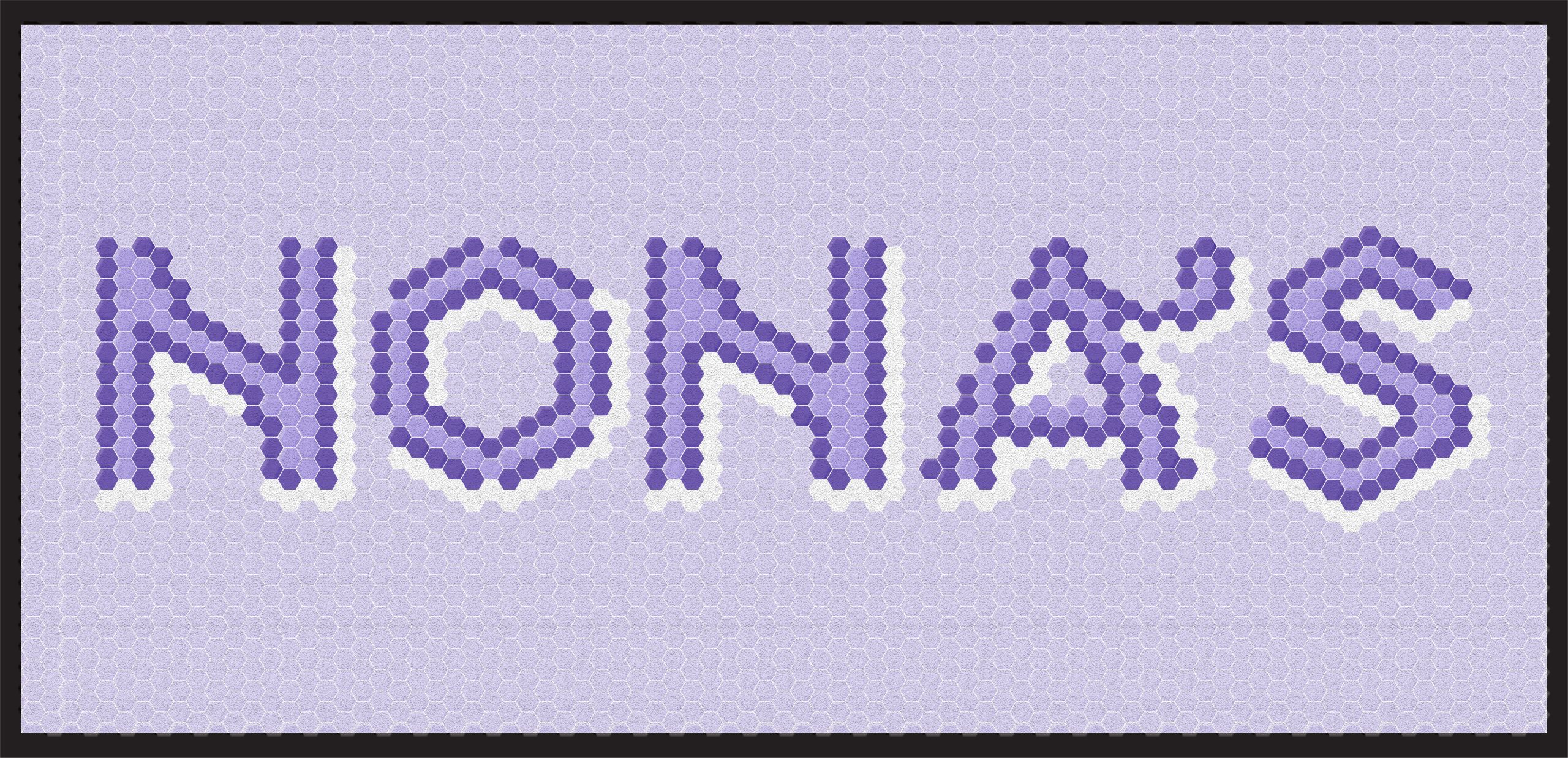 NONAS hexagon tile graphic